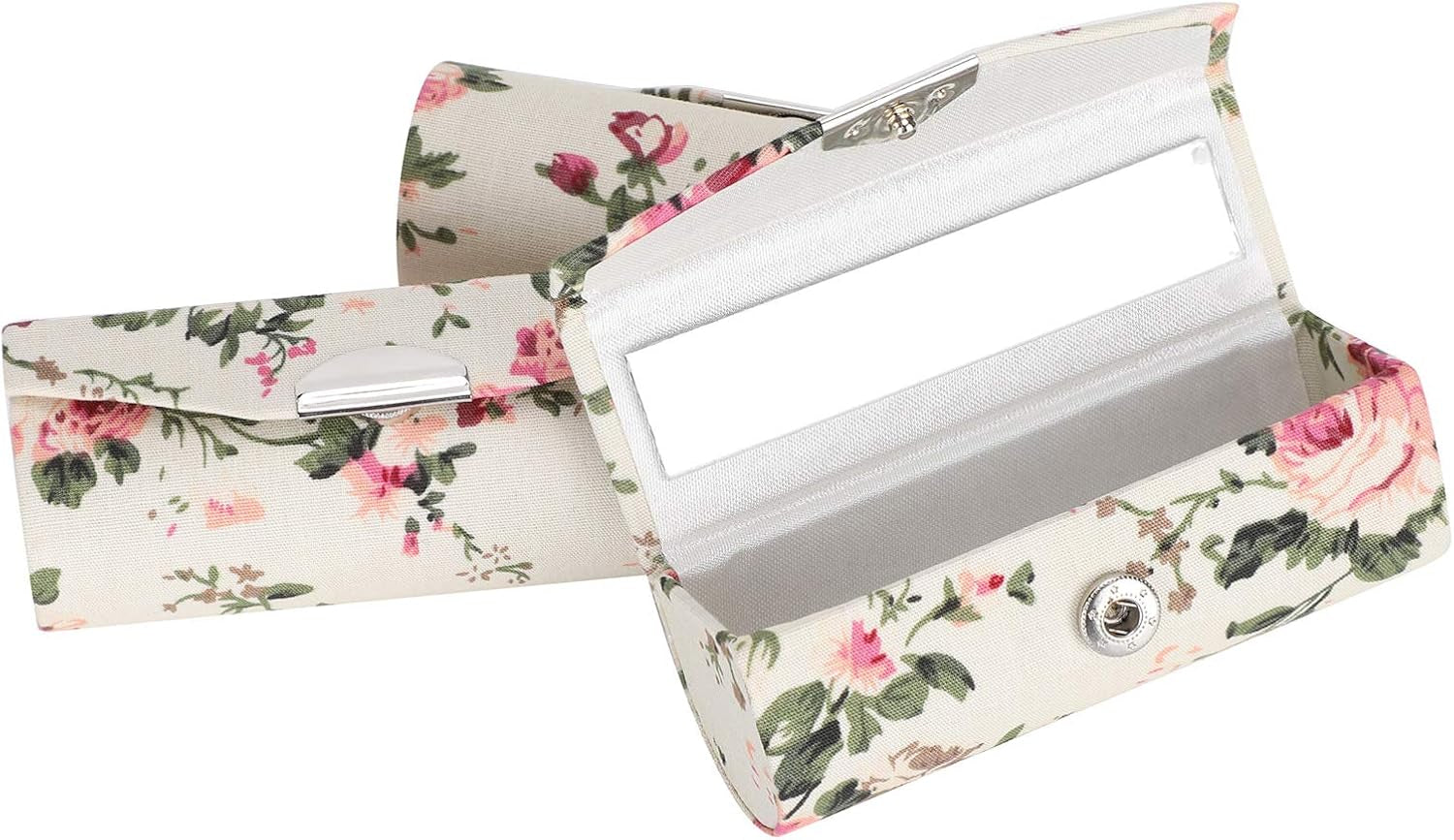 3Pcs Lipstick Case Holder with Mirror Lipstick Box, Lipstick Storage Box with Mirror Lipstick Storage Exquisite Pattern Lipstick Storage Box Diy Empty Lipstick Tube Case Cosmetic