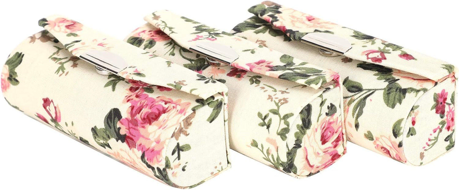 3Pcs Lipstick Case Holder with Mirror Lipstick Box, Lipstick Storage Box with Mirror Lipstick Storage Exquisite Pattern Lipstick Storage Box Diy Empty Lipstick Tube Case Cosmetic