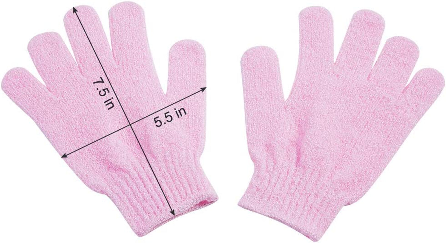 10 Pairs Exfoliating Gloves,Made of 100% Nylon,10 Colors Double Sided Exfoliating Gloves for Beauty Spa Massage Skin Shower Body Scrubber Bathing Accessories.