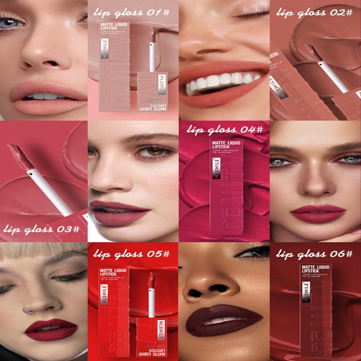 Hot Pink Lipstick Stain, Rose Lipstick Matte Long Lasting, Bright Pink Matte Liquid Lipstick for Women, All Day Waterproof and Smudge Proof